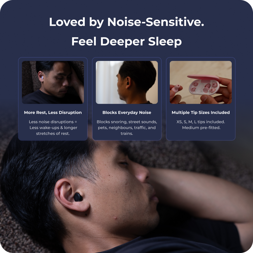 Buy Earplugs for Sleeping - UltraQuiet | SleepEZ Australia